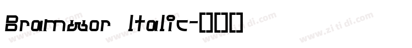 Bramwor ltalic字体转换